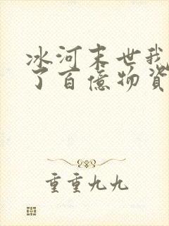 冰河末世我囤积了百亿物资 无风风月