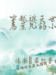 穿越遮天世界成为叶凡的小说