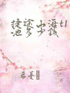 捷途山海t1电池多少钱