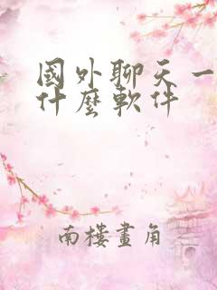 国外聊天一般用什么软件