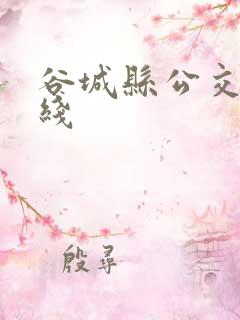 谷城县公交车路线