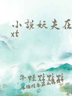 小说妖夫在上txt