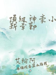 顶级神豪小说最新章节