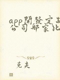 app开发定制公司哪家比较好