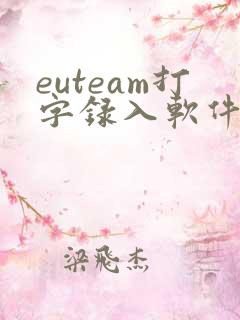 euteam打字录入软件赚钱