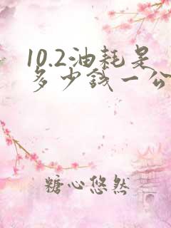 10.2油耗是多少钱一公里