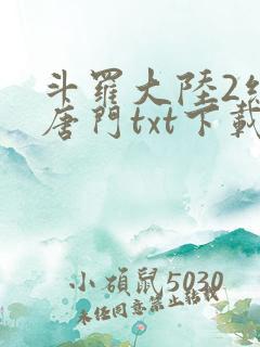 斗罗大陆2绝世唐门txt下载