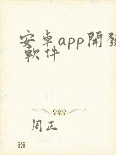 安卓app开发 软件 安卓app开发 软件