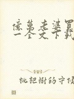 亿万老婆买一送一全文下载