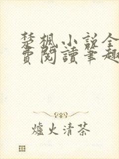 楚枫小说全文免费阅读笔趣阁