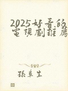 2025好看的电视剧推荐前十名