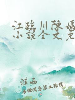 江临川陈嫣池月小说全文免费阅读
