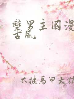 双男主国漫推荐古风