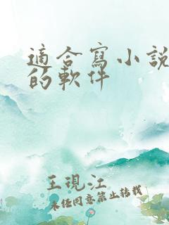 适合写小说赚钱的软件