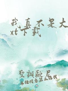 我真不是大佬txt下载
