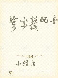 给小说配音能赚多少钱