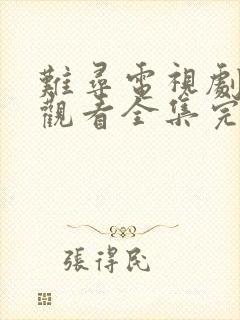 难寻电视剧免费观看全集完整版高清