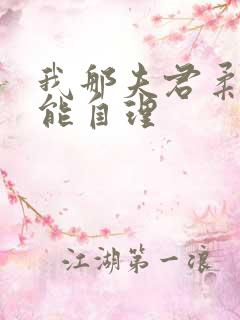 我那夫君柔弱不能自理