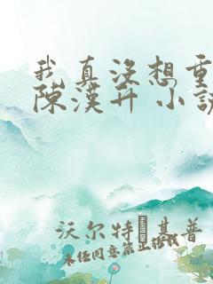 我真没想重生啊陈汉升 小说