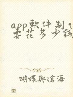 app软件制作要花多少钱
