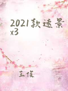 2021款远景x3