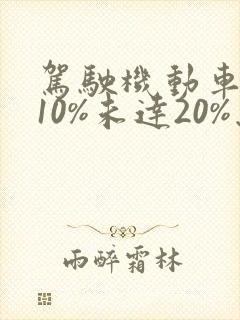 驾驶机动车超速10%未达20%怎么处罚