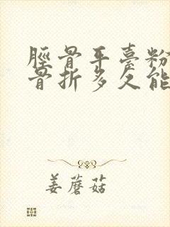 胫骨平台粉碎性骨折多久能恢复正常走路