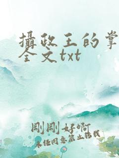 摄政王的掌中娇全文txt
