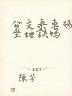 公交乘车码可以坐地铁吗