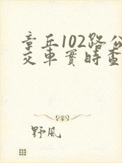 章丘102路公交车实时查询 章丘102路公交车实时查询