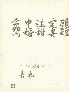 命中注定顾少的闪婚甜妻短剧在线看