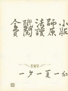 全职法师小说免费阅读原版