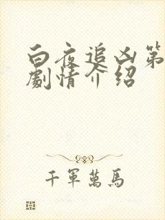 白夜追凶第二季剧情介绍