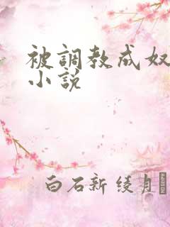 被调教成奴隶的小说 被调教成奴隶的小说