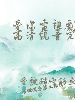 爱你电视剧免费高清观看完整版