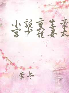 小说重生豪门:宫少宠妻太凶猛