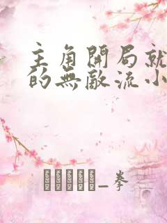 主角开局就满级的无敌流小说