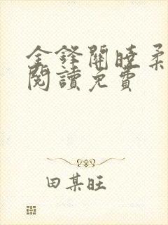 金锋关晓柔全文阅读免费