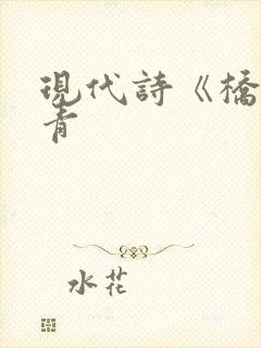 现代诗《桥》艾青