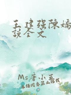 王建强陈娇娇小说全文 王建强陈娇娇小说全文