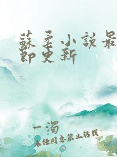 苏柔小说最新章节更新 苏柔小说最新章节更新