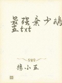 最强弃少鹅是老五txt 最强弃少鹅是老五txt
