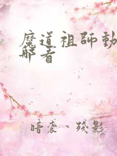 魔道祖师动漫从哪看