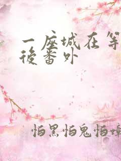一座城在等你婚后番外
