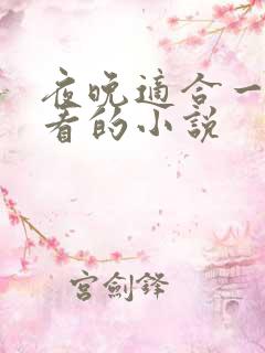 夜晚适合一个人看的小说