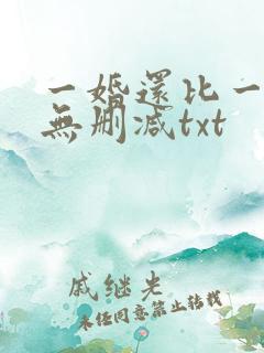 一婚还比一婚高无删减txt
