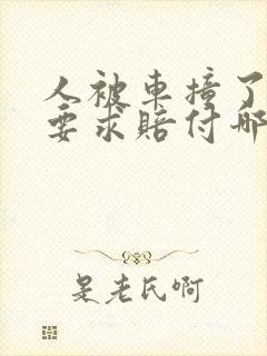 人被车撞了可以要求赔付哪些