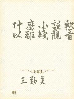 什么小说软件可以离线观看