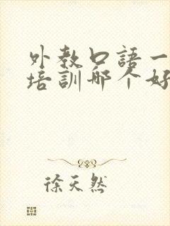 外教口语一对一培训哪个好