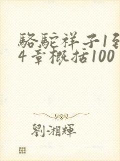 骆驼祥子1到24章概括100